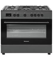 Ravanson KWGE-K90 Cheff Modernus Juodas dujinio ir elektrinio viryklės (juoda)