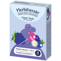Pastilės miško uogų skonio HERBITASSIN, 4 vnt. (Dabar -17%)