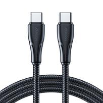Kabelis Joyroom S-A11 Surpass 60W USB-C – USB-C 0,25m – juodos spalvos