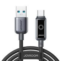 Kabelis Joyroom S-A55 StarFlight 66W USB-A – USB-C 1,2m – juodos spalvos