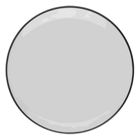 Pietų lėkštė IDFINE BLACK, baltos sp., 27 cm
