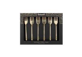 Desertinės šakutės UNIWELL GOLD, 6 vnt