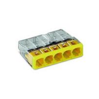 Laidų jungė Wago 2273-205/5, 5 x 0,5-2,5 mm², 450 V, 5 vnt.