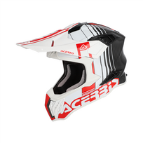ACERBIS šalmas Airstrike-C white/red