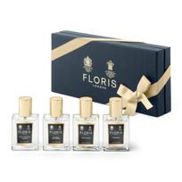 Set Floris Of London: Night Scented Jasmine Eau De Toilette For Women, 15 ml + Bouquet De La Reine Eau De Toilette For Women, 15 ml + White Rose Eau De Toilette For Women, 15 ml + Chypress Eau De Toilette Unisex, 15 ml