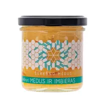 ŠERKŠNO medus su imbieru, 200 g