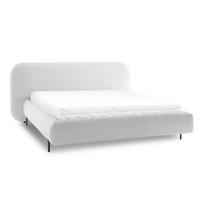 Smėlio spalvos dvigulė lova dengta audiniu su sandėliavimo vieta su lovos grotelėmis 180x200 cm Pointt – ELTAP