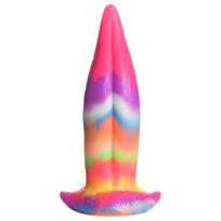 Creature Cocks - dildas liežuvio formos - šviečiantis silikonas - 21 cm
