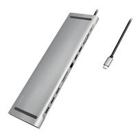 Logilink UA0373 notebook dock/port replicator, wired USB 3.2 Gen 1 (3.1 Gen 1) Type-C, aluminum
