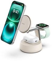 Belkin UltraCharge Pro Magnetische 3-in-1-Ladestation mit Qi2 25W weiß | WIZ040KQSD | 0745883922901