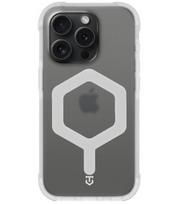 Skaidrus / baltas dėklas Apple iPhone 15 Pro telefonui "Tactical MagForce Hexagon Cover"