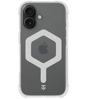Skaidrus / baltas dėklas Apple iPhone 16 telefonui "Tactical MagForce Hexagon Cover"