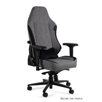 Žaidimų kėdė | Kompaktiška ergonomiška kėdė | Pilka, Juoda