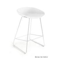Baro kėdė | Tvirto plastiko baro kėdė | 72 cm aukščio | Balta
