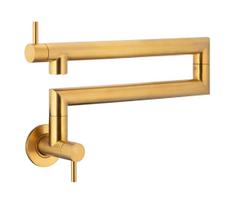 KFA Armatura 6623-030-31 - virtuvinis maišytuvas su šarnyru DUERO POT FILLER, auksinis