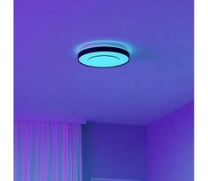 Eglo 300688 - LED RGBW reguliuojamas lubinis šviestuvas MONTERIGGIONI-Z LED/18,5W/230V juodas + su nuotoliniu pulteliu