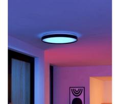 Eglo 300692-LED RGBW lubinis šviestuvas MOZONCILLO-Z LED/28,3W/230V juodas + su nuotoliniu pultu