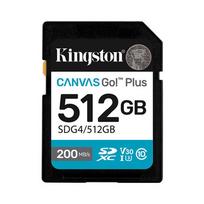 Kingston SDXC Canvas Go Plus Gen4 512GB C10 UHS-I U3 V30 | SDG4/512GB | 740617347760