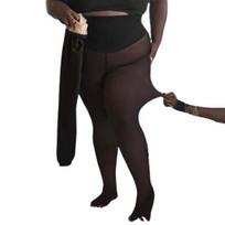 Fleece pamušalu Leggings Moterims Žieminės Terminės Pėdkelnės Netikėtai Skaidrios Odos Spalvos Pėdkelnės M/L