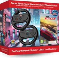 Imp Tech Super Street: Racer Game with Twin Racing Wheels Bundle