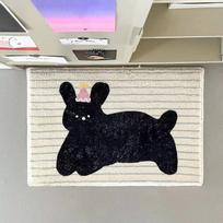Imitation Cashmere Cartoon Bathroom Mat: Absorbent, Non-slip, Stain-resistant, Washable Doorway Rug 40*60cm