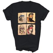 Juokingi Italijos Menininkai Vėžliai Meno Mylėtojai Unisex Marškinėliai Dovana Vyrams Moterims 4XL