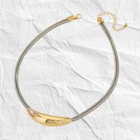 Geometric Chain Necklace Female, Fashionable and Exquisite Collarbone Chain Simple and Elegant Accessories Gift sidabro pilka spalva