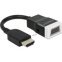 Adapter AV Delock HDMI - D-Sub (VGA) + Jack 3.5mm Black (65587) | 65587 | 4043619655878