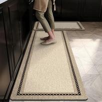 Kitchen Floor Mat Non-Slip Waterproof Oil-Proof Carpet Irregular Minimalist Line Texture Rug Home Decoration Foot Mats 1pc 50x80cm