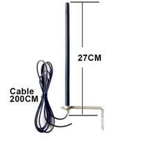 Vartų antena 433.92 MHz su dviejų metrų RG174 kabeliu