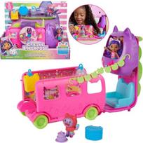 Vakarėlių autobusas Mattel 6068015 Gabby's Dollhouse Sprinkle Party Bus, rožinis
