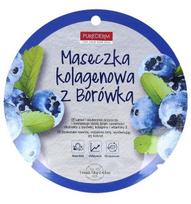 Lakštinė kolageno veido kaukė su mėlynių ekstraktu Purederm Blueberry Collagen 18 g