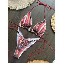 Mikro bikini 2025 Seksualus moteriškas maudymosi kostiumas Maudymosi kostiumai Moteriškas tanga bikini komplektas Biquini Maudymosi kostiumas Spausdinti Maudymosi kostiumai Paplūdimio drabužiai S