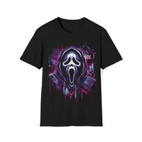 Cyberpunk klyksmo veido marškinėliai - Futuristinis posūkis ikoniškam siaubo veidui M