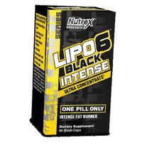 Intensyvus riebalų degintojas, Lipo-6 Black Intense Ultra koncentratas, Nutrex 60 kaps. (02152019) 60caps