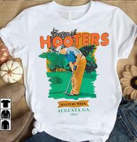 HOOTERS Masters savaitė 1993 m. Vintažiniai Hooters golfo marškinėliai S-3XL XL