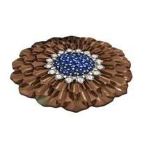 Yousheng Floor Mat Non-slip Floral Pattern Rug 3D Realistic Pattern Bath Mat Super Absorbent Shower Mat Quick-Drying Soft Carpet 60cm G