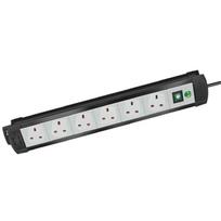 Brennenstuhl Steckdosenleiste Premium-Line 6fach 3m UK - Steckdosenleiste
