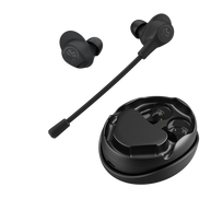 Jlab Work Buds True Wireless Earbuds Black Bluetooth In-Ear-Kopfhörer, Abnehmbares Mikrofon mit Geräuschunterdrückung