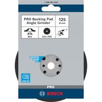 PRO Backing Pad, Stützteller für Fiberschleifscheiben 125mm, M14, Schleifteller weich, für Winkelschleifer mit Spannmutter