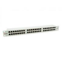 Equip 48-Port Cat.6 Shielded Patch Panel, Light Grey