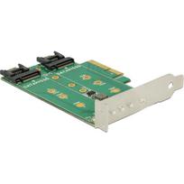 DeLOCK PCI Express Card > 3 x M.2 Slot - Speicher-Controller - M.2 (M.2) - M.2 Card / SATA 6Gb/s Low Profile - PCIe 3.0 x4 (89518)