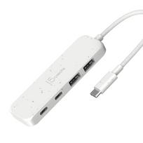 j5create 4-in-1 USB-C zu 4-Port Typ-A & Typ-C Hub, USB-C Hub mit 10Gbps 2 USB-A & 2 USB-C | Kompatibel mit MacBook Pro/MacBook Air/iPad/Mac mini und weiteren Typ-C Geräten(JCH342EW)