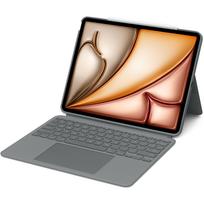 Logitech Combo Touch - Tastatur und Foliohülle - mit Trackpad - hintergrundbeleuchtet - Apple Smart connector - AZERTY - Französisch - Oxford Gray - für Apple 13-inch iPad Air (M2) (920-012613)