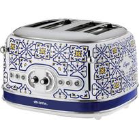 4-Schlitz-Toaster Capri (weiß/mehrfarbig, 1.630 Watt, für 4 Scheiben Toast)