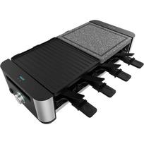 Raclette Cheese&Grill 16000 Inox Mixgrill (schwarz/edelstahl, 1.400 Watt, für 8 Personen)