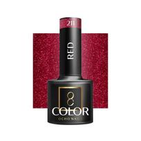 OCHO NAILS hibridinis nagų lakas RED 211, 5 g