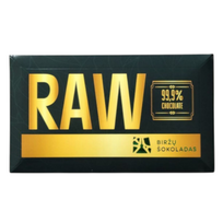 Šokolado plytelė Biržų Šokoladas 99,9% Raw, 77 g