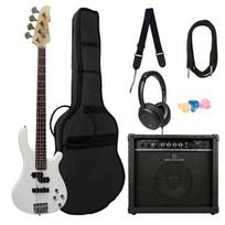 Bosinė gitara JB8 WH su rinkiniu SMART