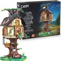 Konstruktorius su LED šviesa CaDA Tree House Library C66013W, 1808 d.
